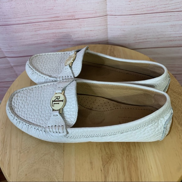 Lauren Ralph Lauren Shoes - Lauren Ralph Lauren White Carley Loafers Size 6.5